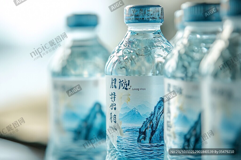 清澈山泉水