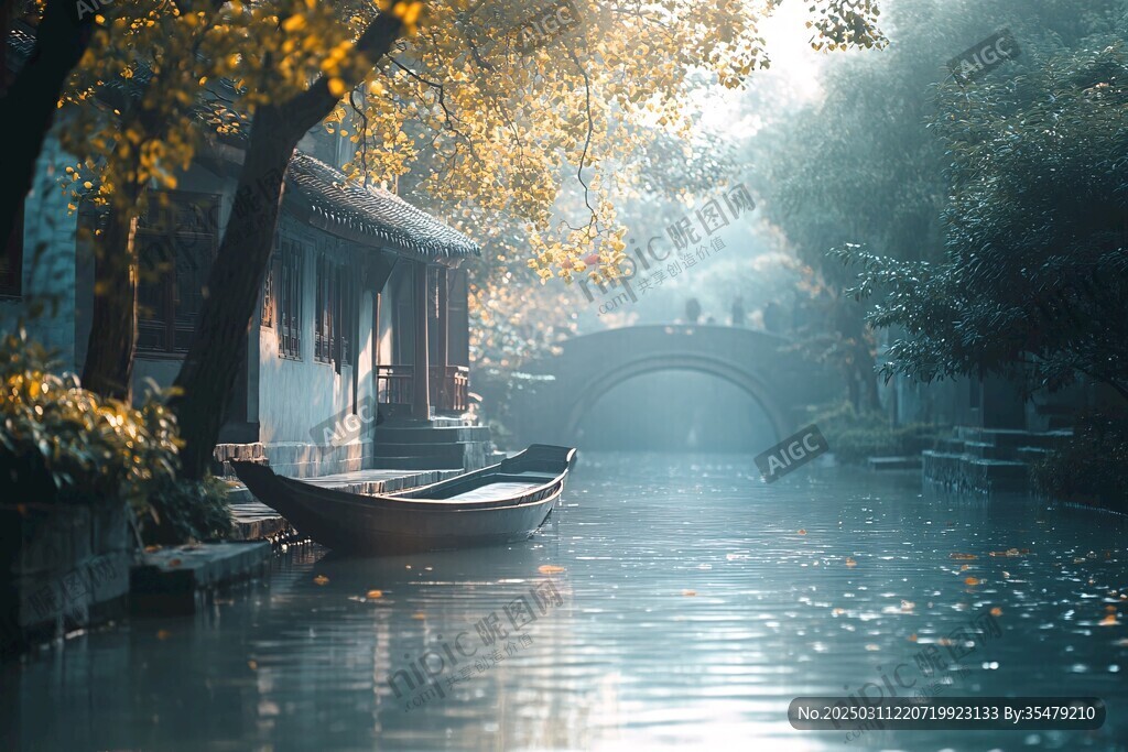 秋日江南水鄉