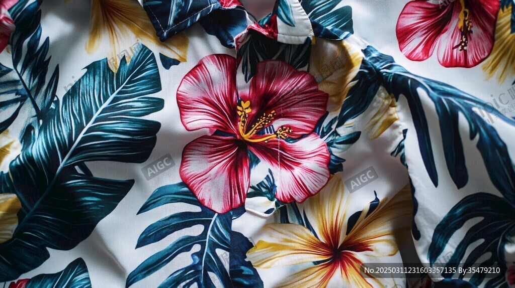 熱帶花卉圖案服裝