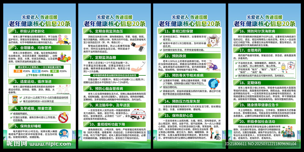 老年健康核心信息