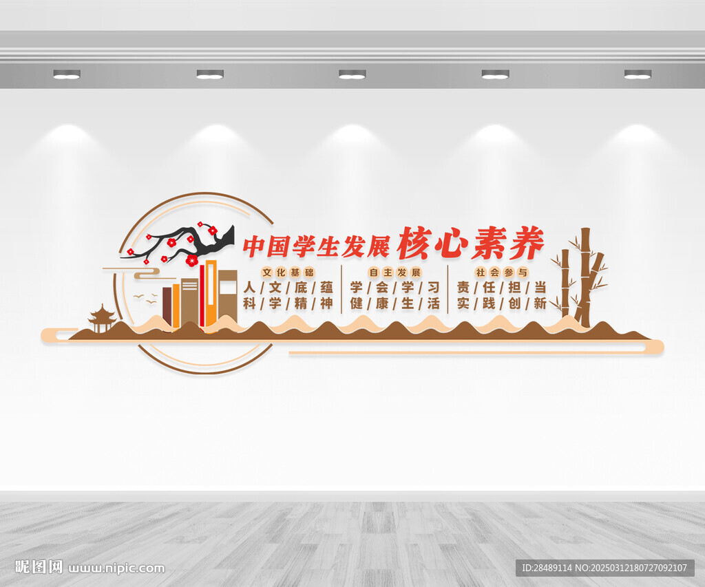 中學(xué)生核心素養(yǎng)文化墻