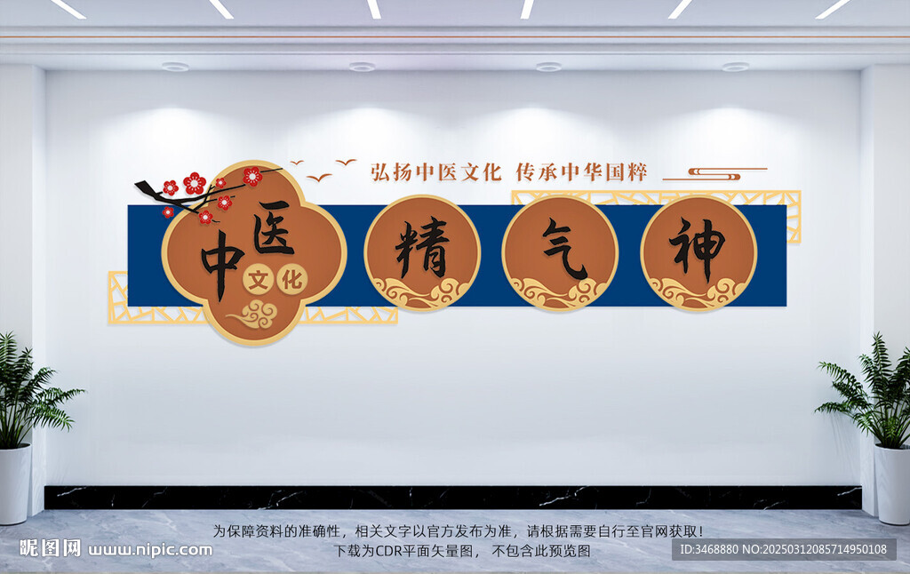 中醫(yī)精氣神展板文化墻