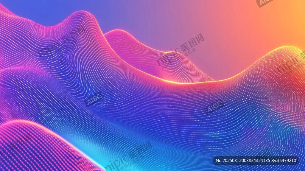 抽象的數(shù)字景觀
