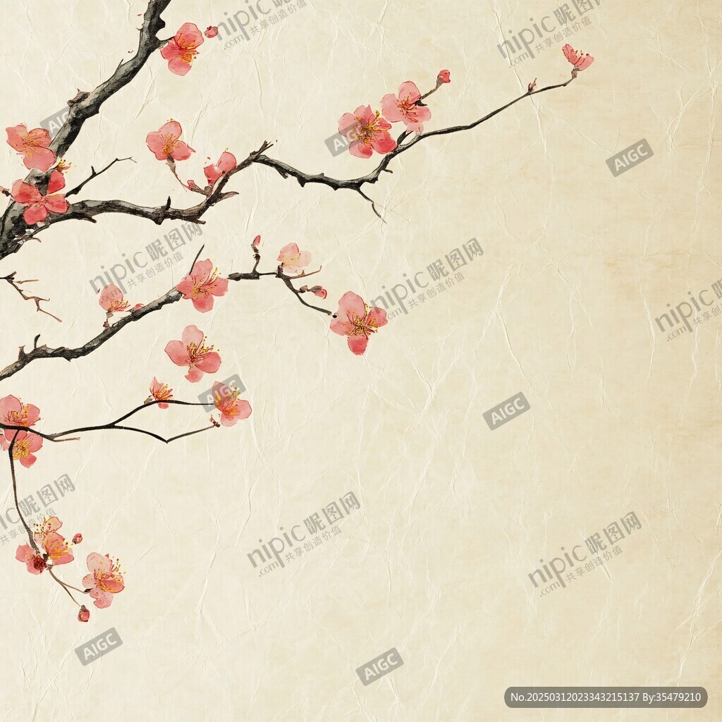 春日里 梅花綻放