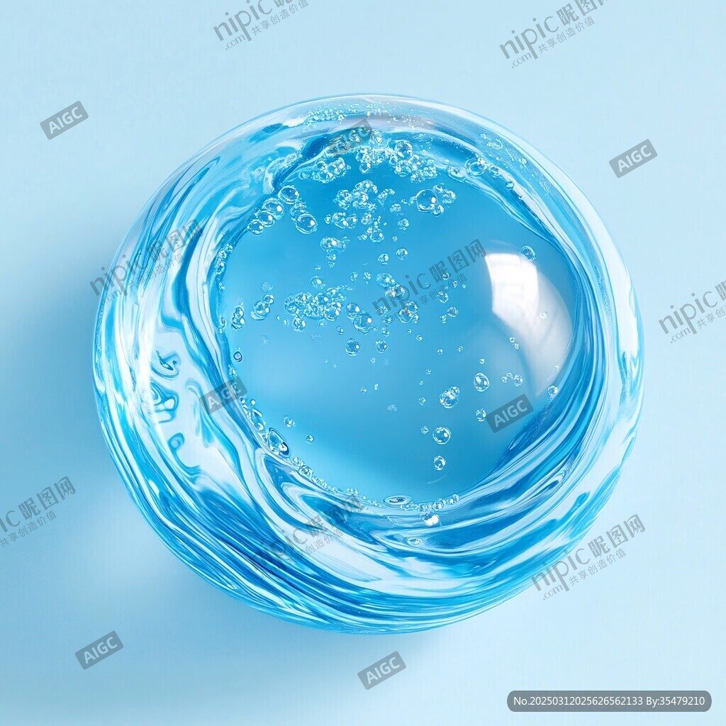 水晶球中的氣泡世界