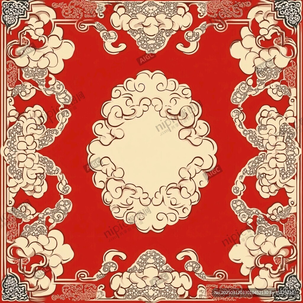 云紋地毯設計