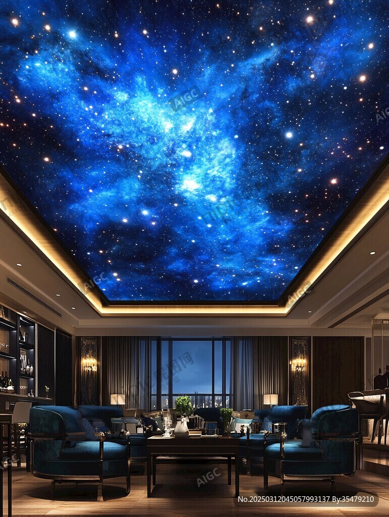 星空下的奢華室內(nèi)
