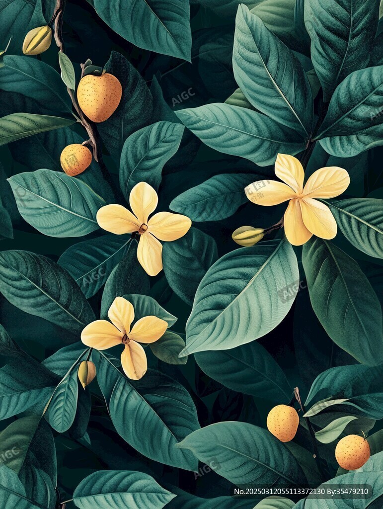 熱帶植物圖案