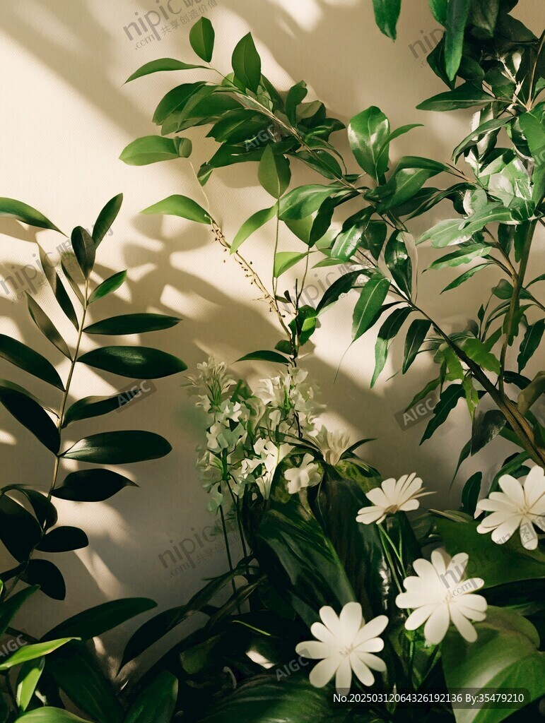 綠意盎然的室內(nèi)花園