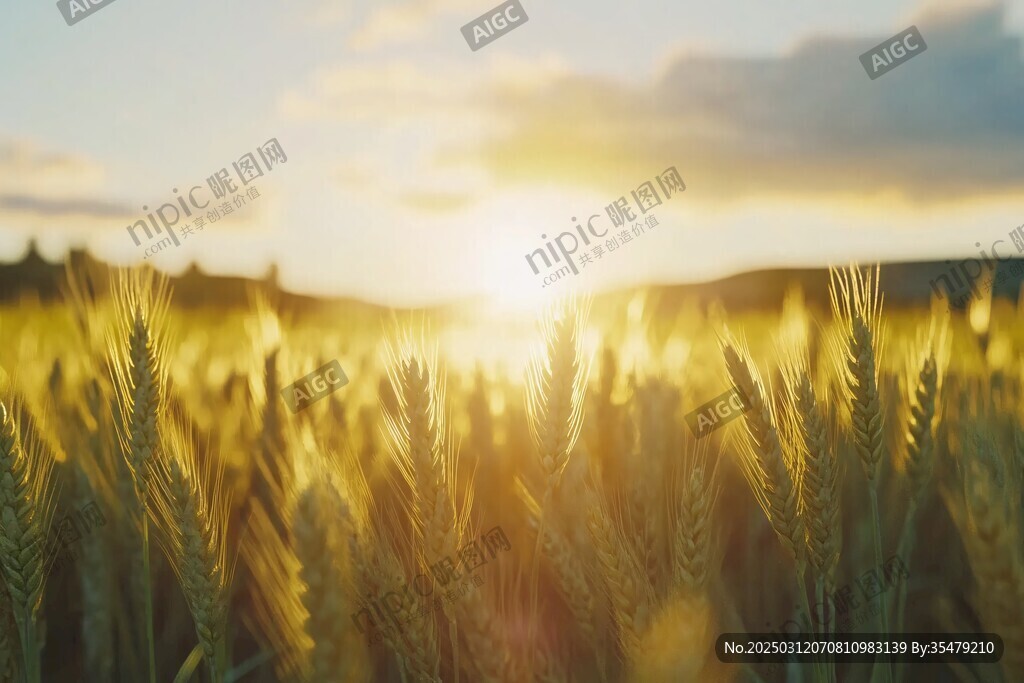 麥田夕陽