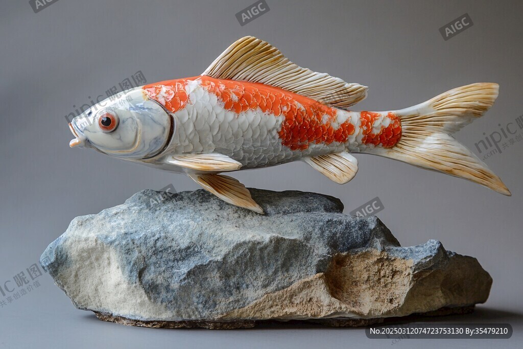陶瓷藝術(shù)魚雕塑
