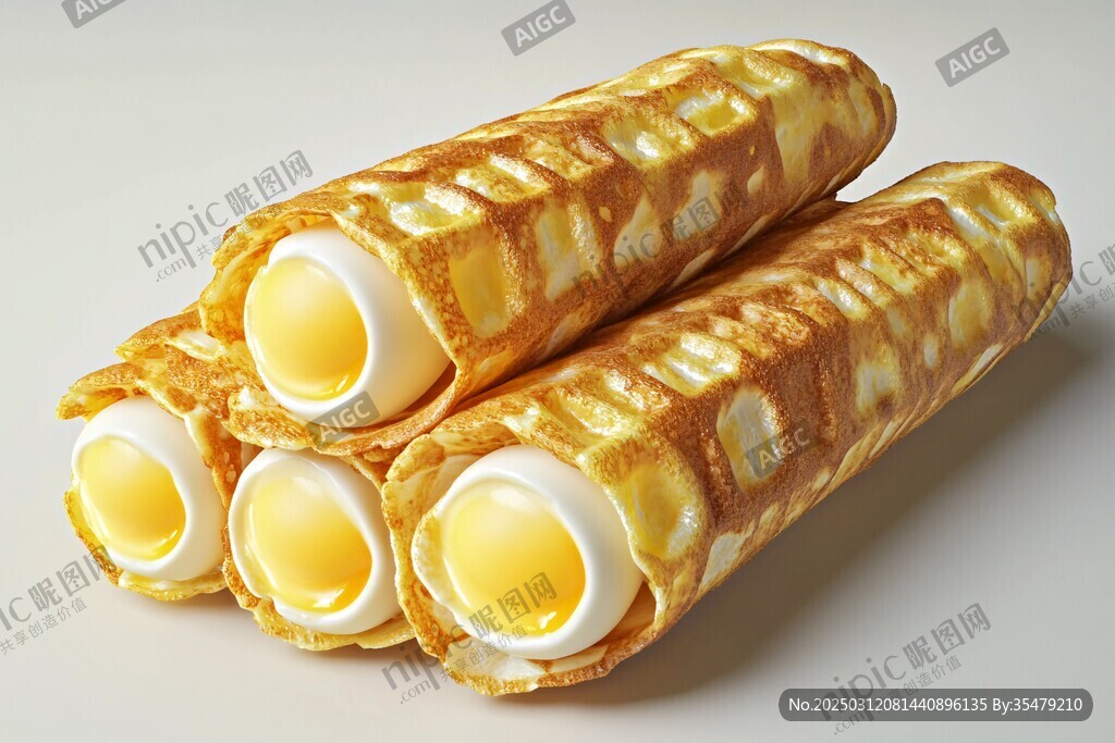 金黃酥脆雞蛋卷