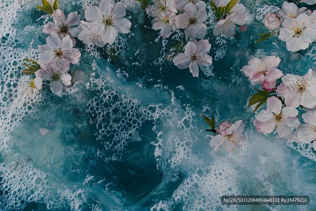櫻花浪漫 水中舞蹈