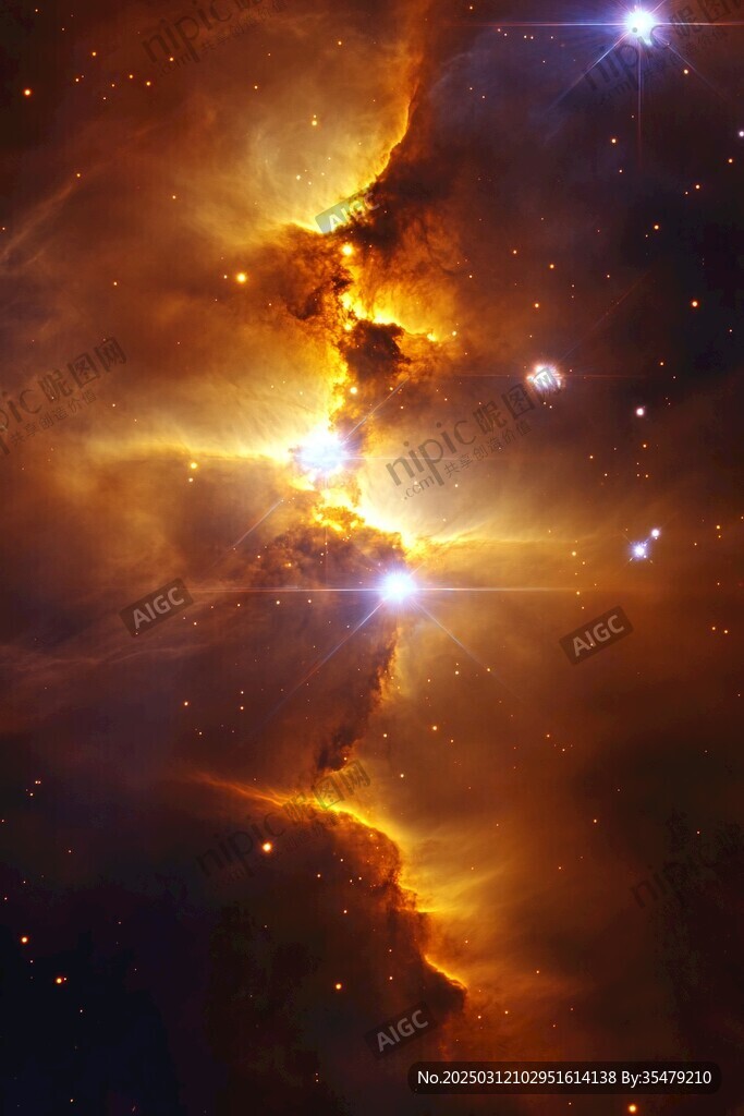 宇宙星云的壯麗景象
