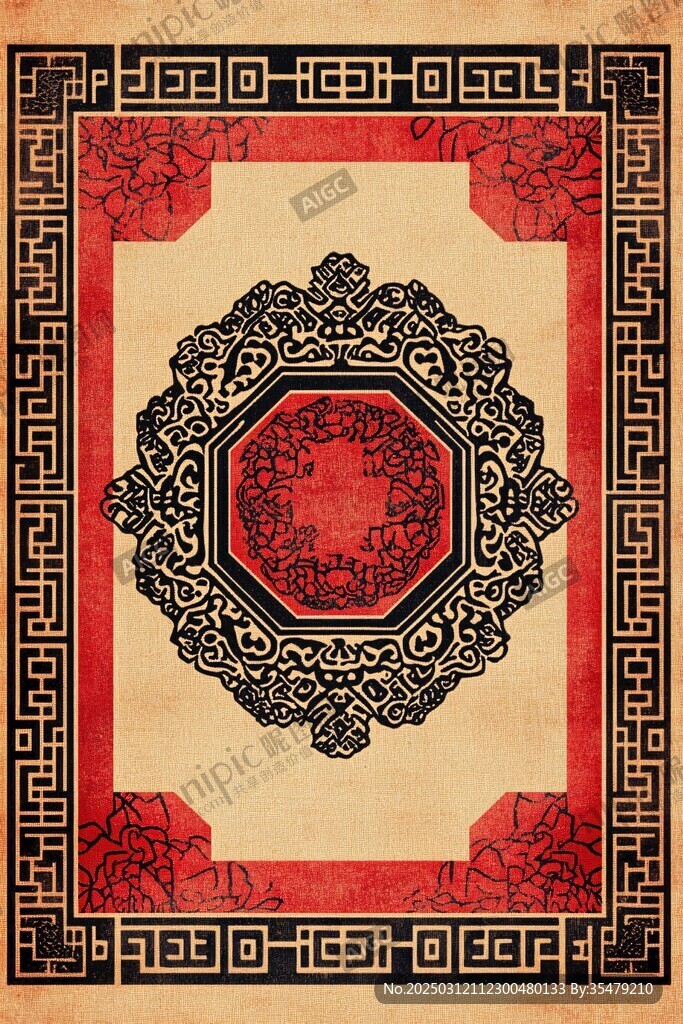 中國風(fēng)地毯設(shè)計(jì)