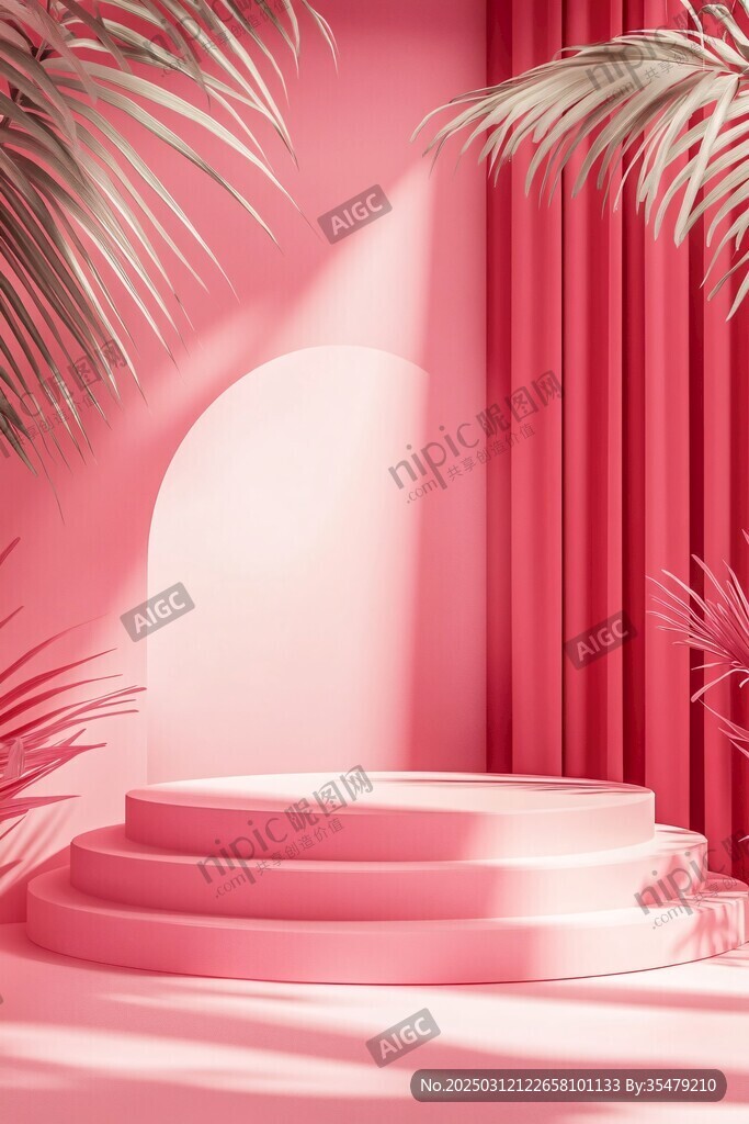 粉色棕櫚舞臺