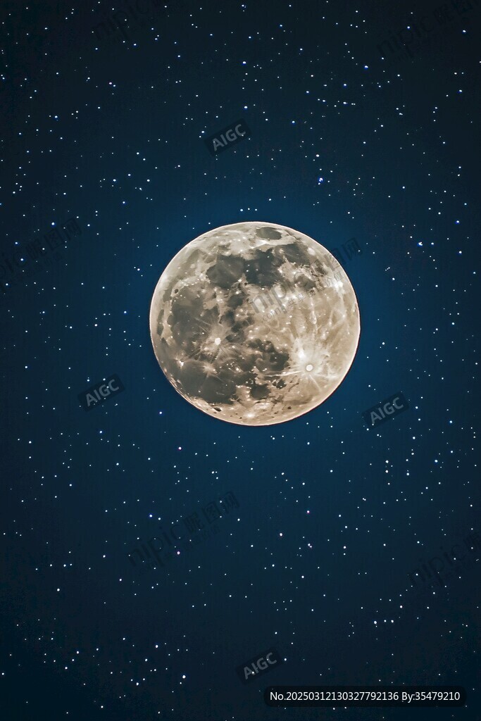 滿月夜空