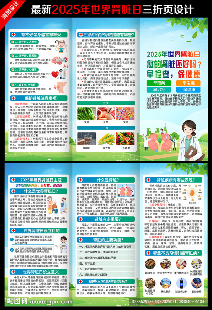 世界腎臟病日三折頁(yè)