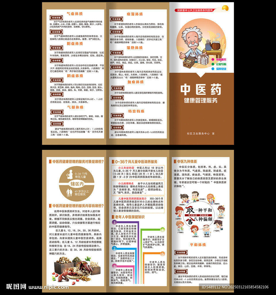 中醫藥健康折頁