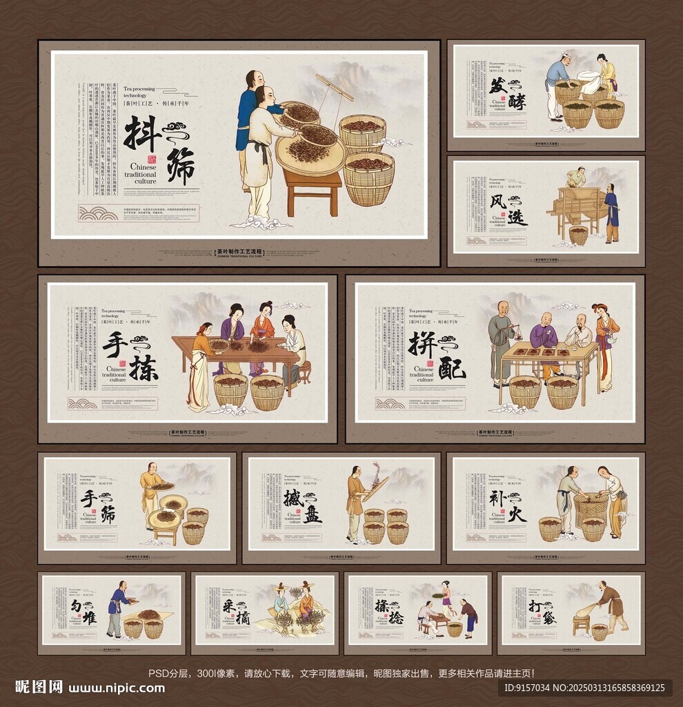 茶葉制作工藝流程圖