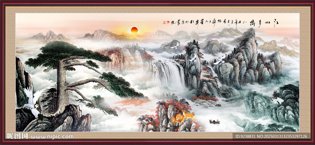 江山如畫風景畫