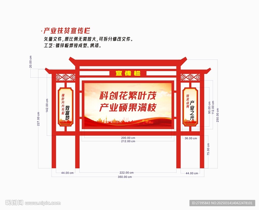 產業扶貧宣傳欄
