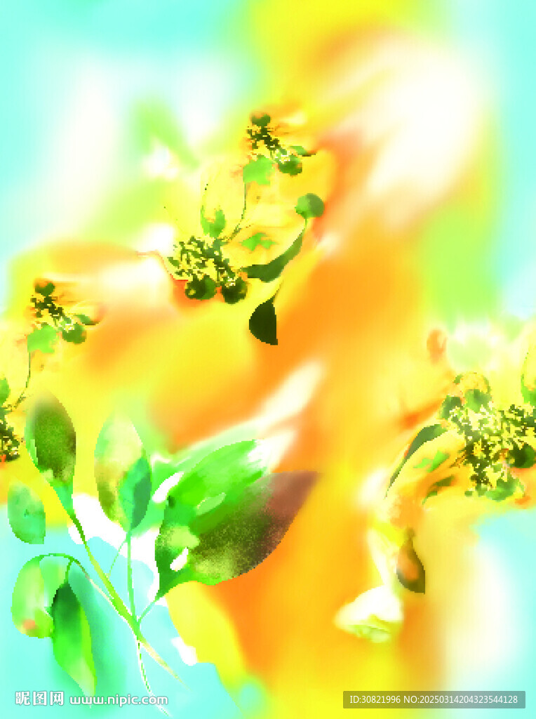 扎染花朵
