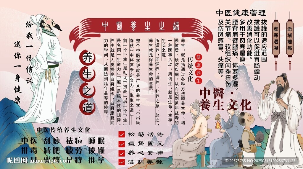 中醫(yī)養(yǎng)生背景墻