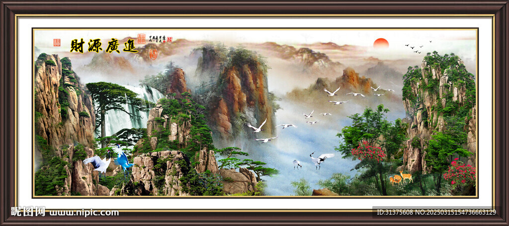 江山如畫風景畫