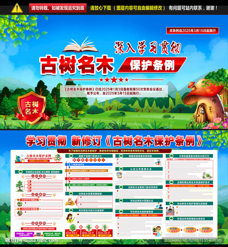 古樹名木保護展板