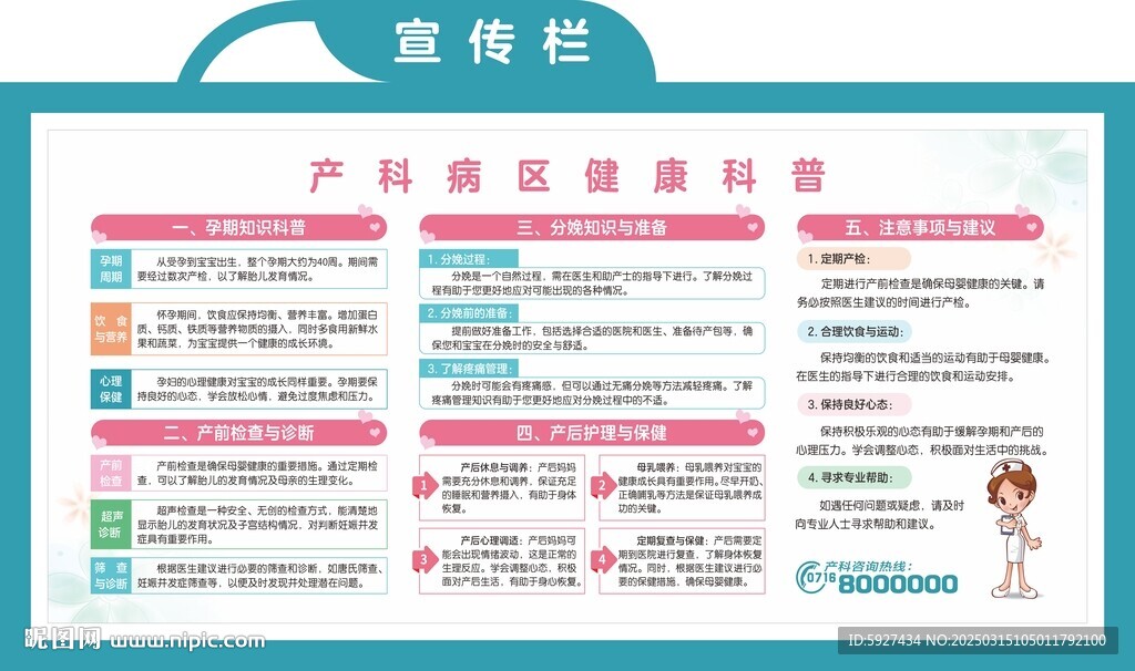 產科病區健康科普