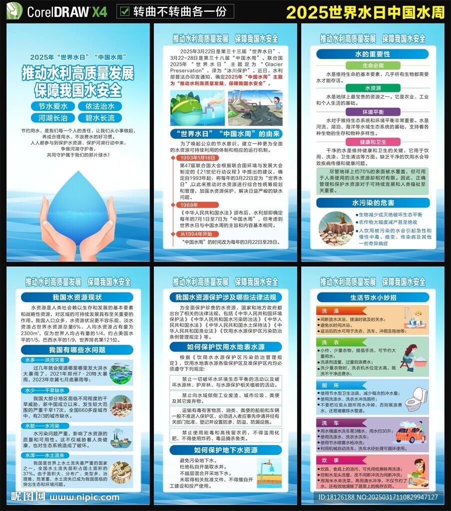 2025世界水日中國水周海報