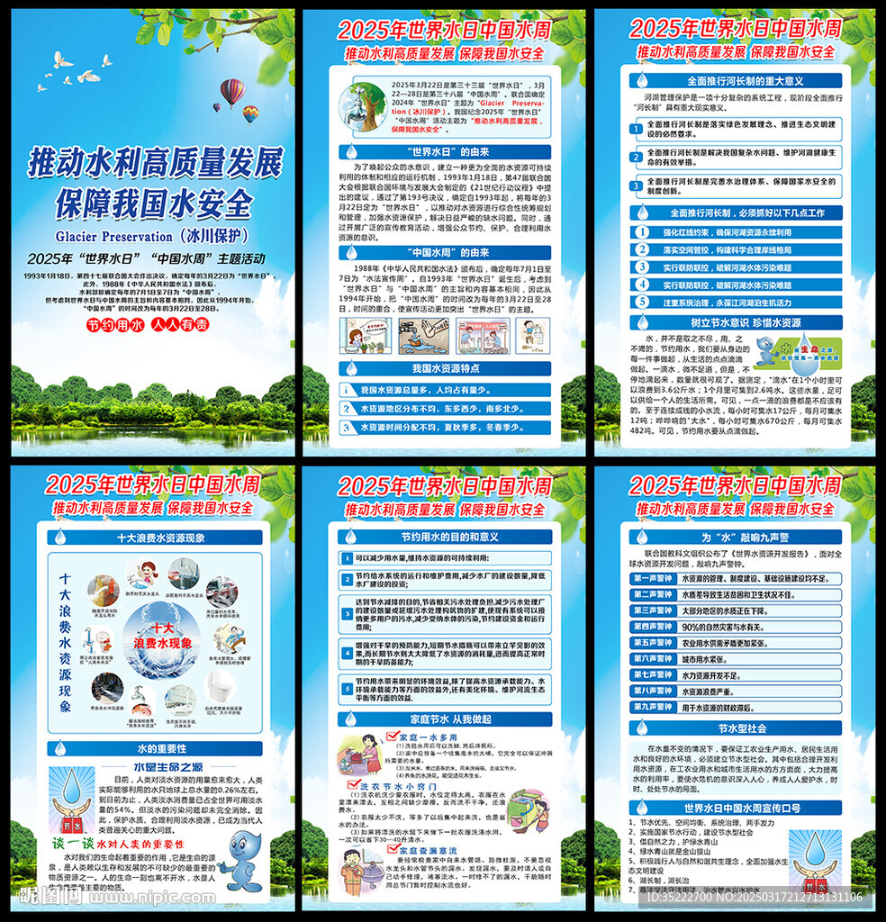 2025年世界水日展板