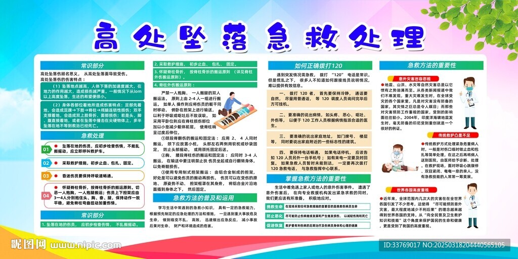 高處墜落急救處理