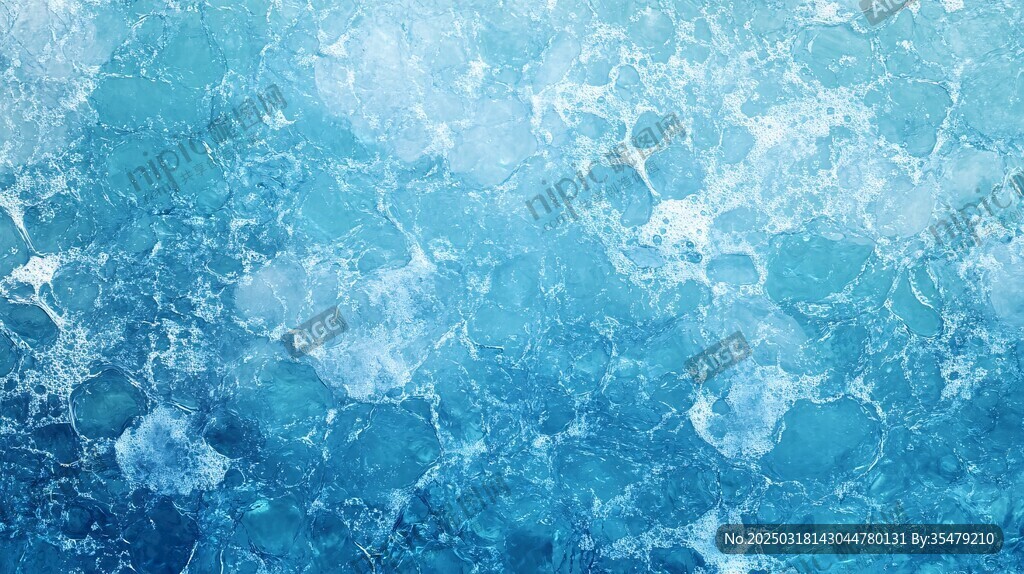 海洋表面的氣泡舞蹈