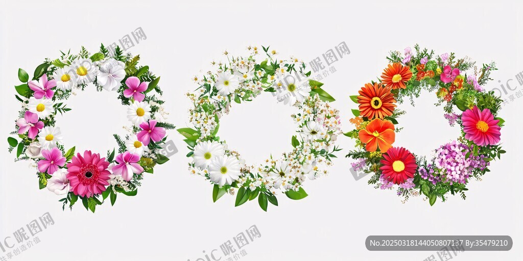 花卉環(huán)形裝飾