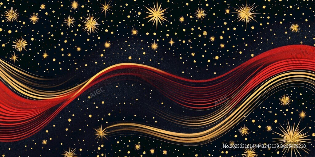星光熠熠的夜晚