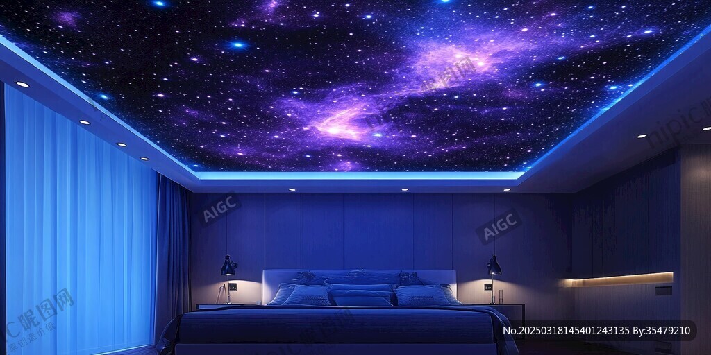 銀河星空臥室