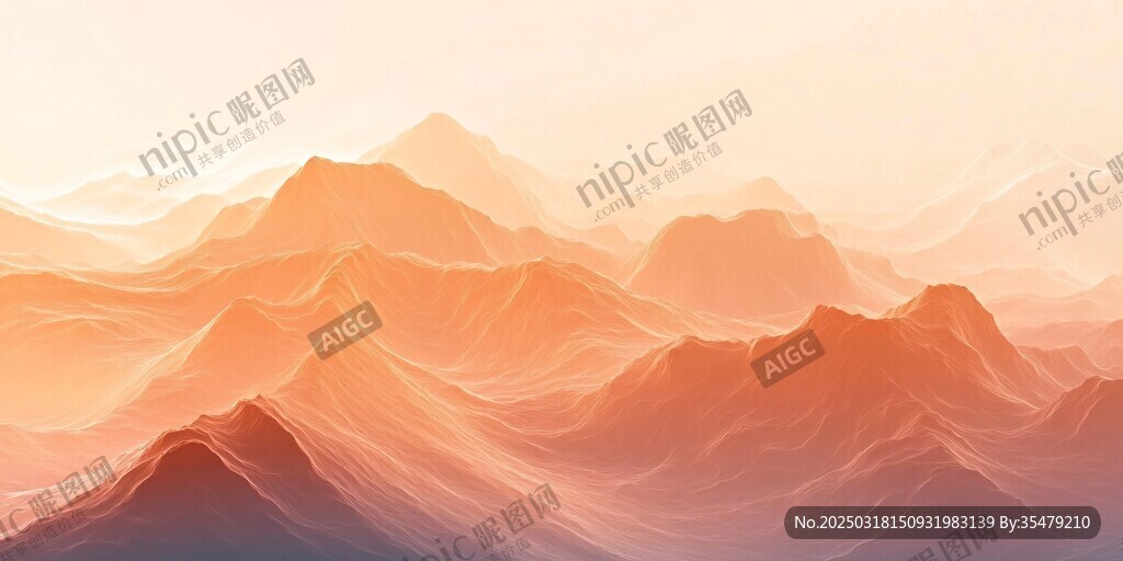 抽象山脈數(shù)字藝術(shù)