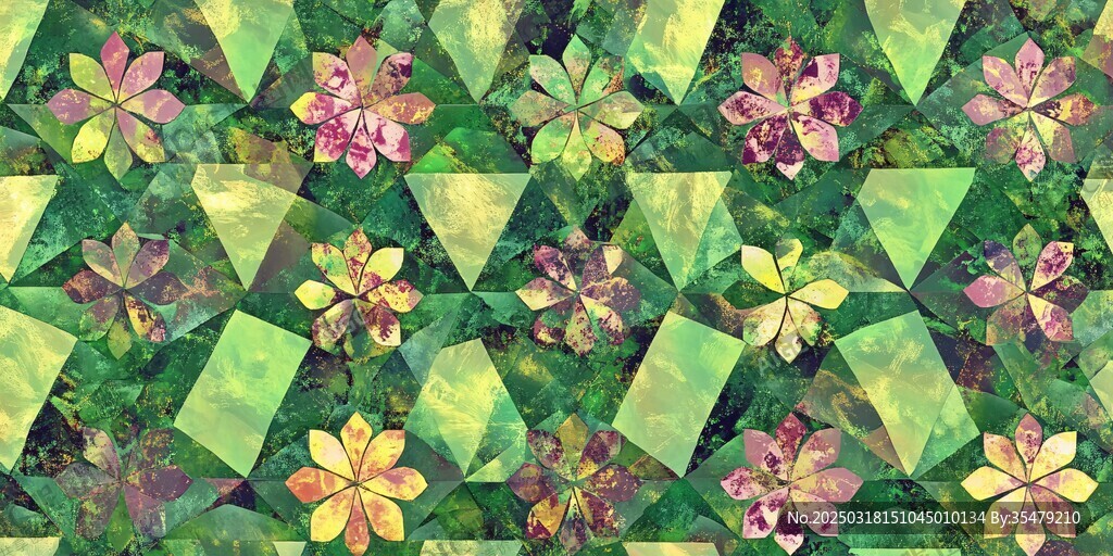 幾何花卉圖案