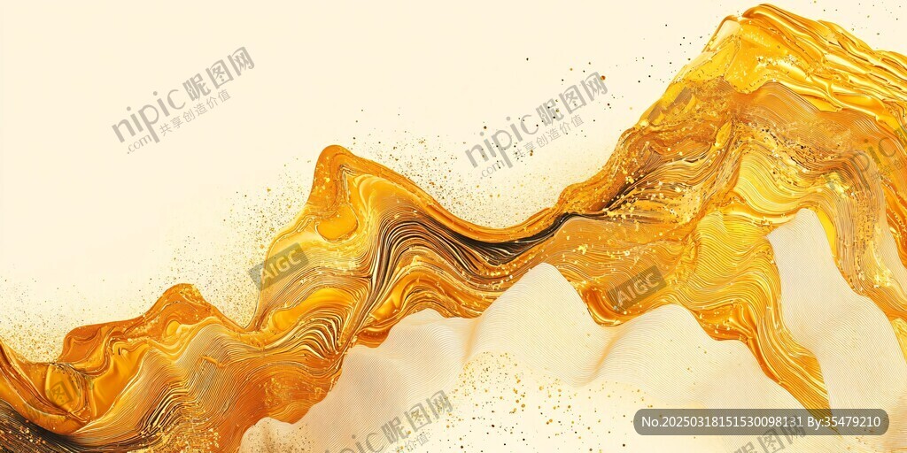 金色抽象藝術