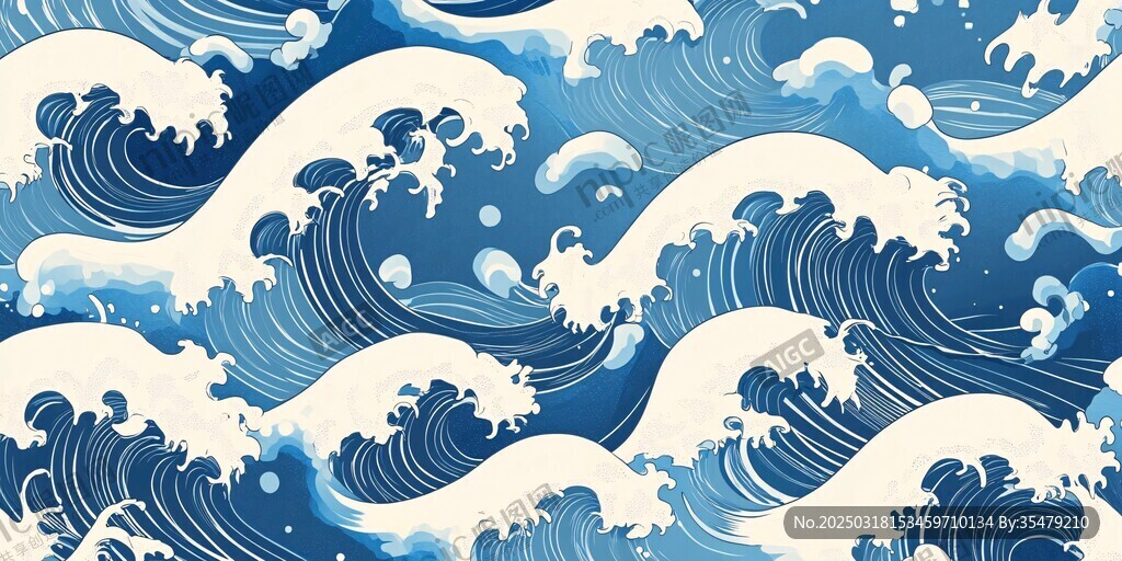 波濤洶涌的海洋藝術(shù)