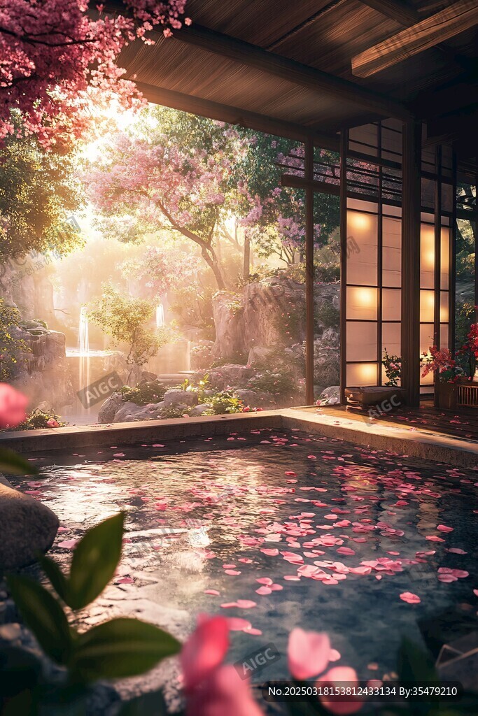 櫻花溫泉的寧?kù)o之地
