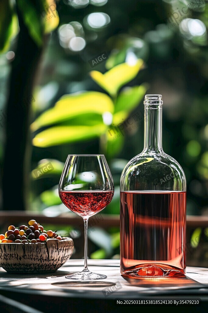 夏日戶外品酒場景