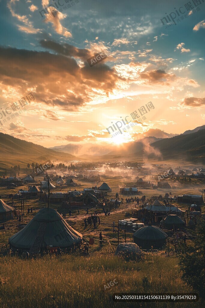 黃昏時(shí)分的鄉(xiāng)村風(fēng)景