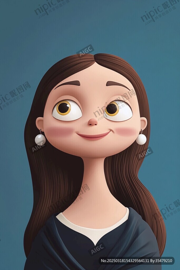 卡通風(fēng)格的女性形象