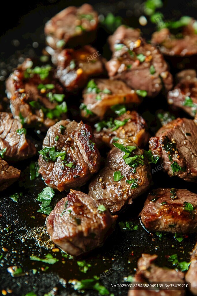煎烤牛肉粒
