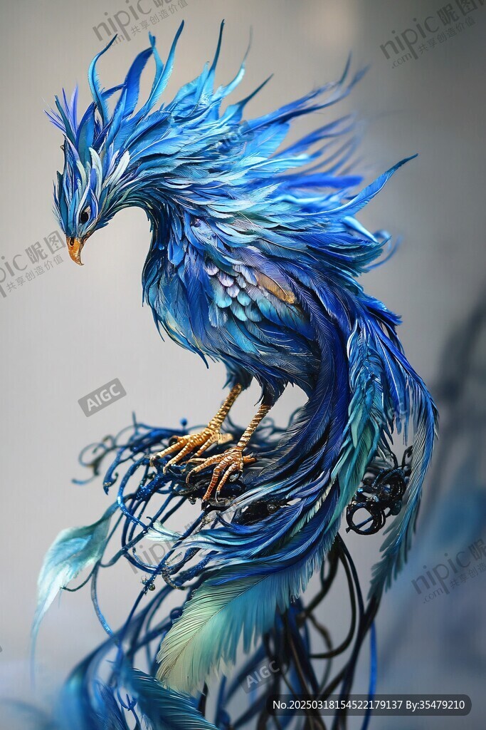 神秘藍羽鳳凰