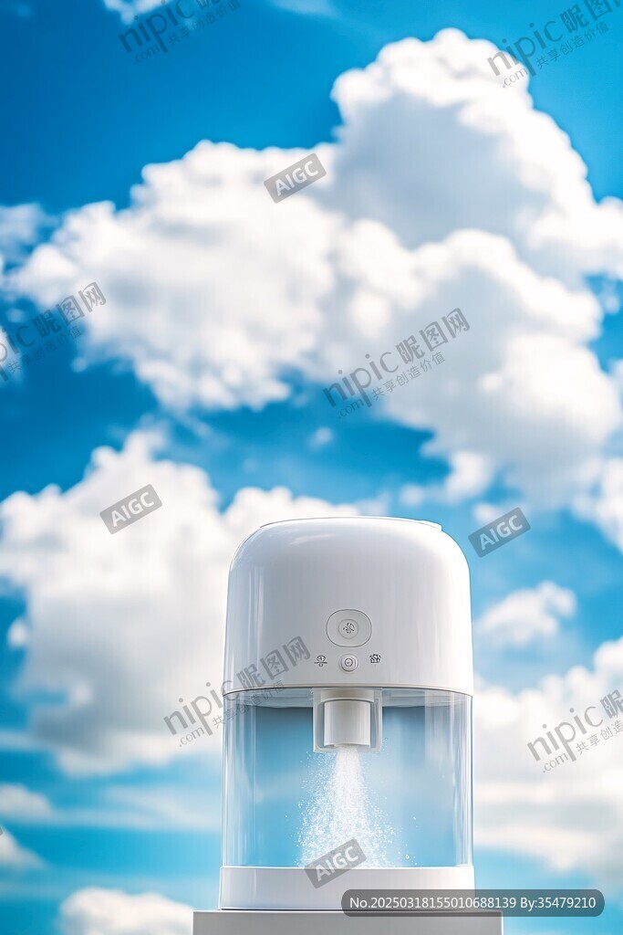 云霧加濕器 背景是藍(lán)天白云