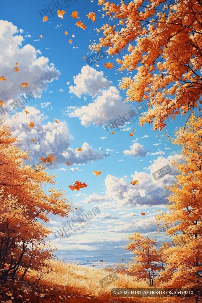 秋日風景畫